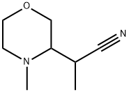 3-Morpholineacetonitrile, α,4-dimethyl- Struktur