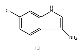 1H-Indol-3-amine, 6-chloro-, hydrochloride (1:1) Struktur