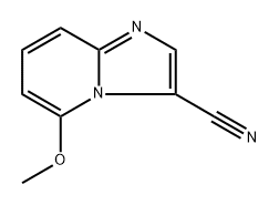 5-methoxyimidazo[1,2-a]pyridine-3-carbonitrile Struktur