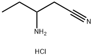 3-aminopentanenitrile hydrochloride Struktur