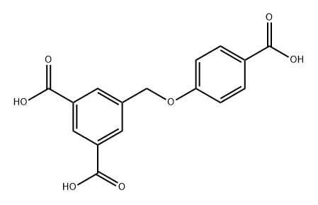 5-((4-carboxyphenoxy)methyl)isophthalic acid Struktur