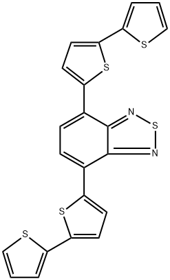 2,1,3-Benzothiadiazole, 4,7-bis([2,2'-bithiophen]-5-yl)- Struktur