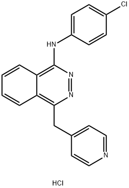 1-Phthalazinamine, N-(4-chlorophenyl)-4-(4-pyridinylmethyl)-, hydrochloride (1:1) Struktur