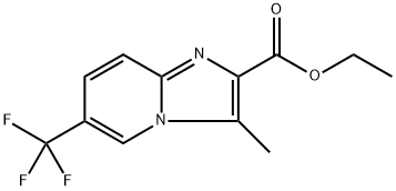 ethyl 3-methyl-6-(trifluoromethyl)imidazo[1,2-a]pyridine-2-carboxylate Struktur