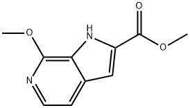 methyl 7-methoxy-1H-pyrrolo[2,3-c]pyridine-2-carboxylate Struktur