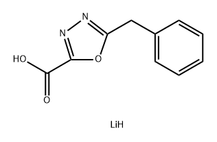 lithium(1+) 5-benzyl-1,3,4-oxadiazole-2-carboxylate Struktur