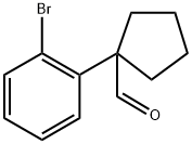 1-(2-bromophenyl)cyclopentanecarbaldehyde Struktur