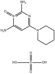 2,4-Pyrimidinediamine, 6-(1-piperidinyl)-, 3-oxide, sulfate, hydrate (2:1:2) Struktur