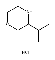 Morpholine, 3-(1-methylethyl)-, hydrochloride Struktur