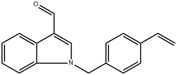 1-[(4-Ethenylphenyl)methyl]-1H-indole-3-carboxaldehyde Struktur