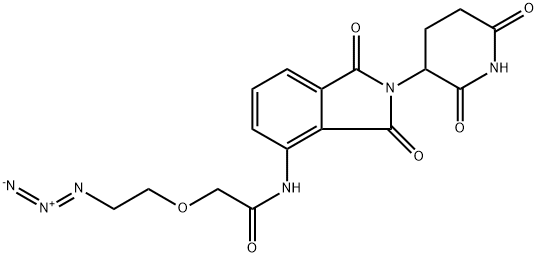 Pomalidomide-PEG1-azide Struktur