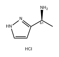 1H-Pyrazole-3-methanamine, α-methyl-, hydrochloride (1:1), (αS)- Struktur