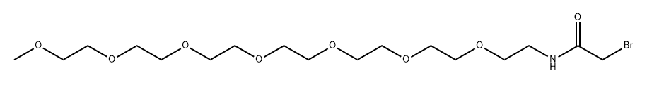 BrCH2CONH-PEG6-OMe Struktur