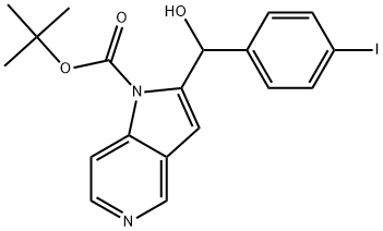 1H-Pyrrolo[3,2-c]pyridine-1-carboxylicacid,2-(4-iodobenzoyl)-,1,1-dimethylethylester Struktur