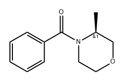 (S)-N-benzoyl-3-Methylmorpholine Struktur