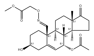 Acetic acid, [[[(3beta,7alpha,19E)-7-(acetyloxy)-3-hydroxy-17-oxoandrost-5-en-19- Struktur