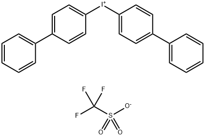 Iodonium, bis([1,1'-biphenyl]-4-yl)-, 1,1,1-trifluoromethanesulfonate (1:1) Struktur