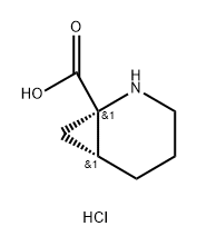 rac-(1R,6S)-2-azabicyclo[4.1.0]heptane-1-carboxylic acid hydrochloride, cis Struktur