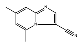 5,7-dimethylimidazo[1,2-a]pyridine-3-carbonitrile Struktur