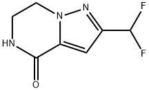 2-(difluoromethyl)-6,7-dihydropyrazolo[1,5-a]pyrazin-4(5H)-one Struktur