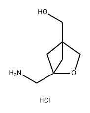 [1-(aminomethyl)-2-oxabicyclo[2.1.1]hexan-4-yl]methanol hydrochloride Struktur