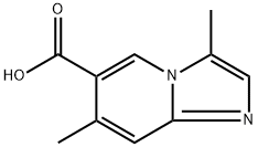 3,7-dimethylimidazo[1,2-a]pyridine-6-carboxylic acid Struktur