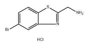 (5-bromo-1,3-benzothiazol-2-yl)methanamine hydrochloride Struktur