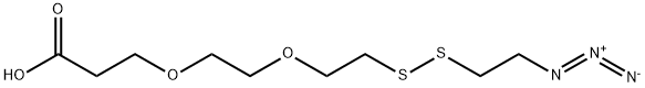 Azido-SS-PEG2-acid Struktur