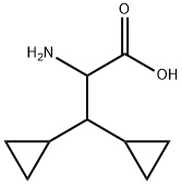 Cyclopropanepropanoic acid, α-amino-β-cyclopropyl- Struktur