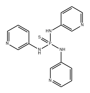 N,N',N”-tris(3-pyridinyl) phosphorothioic triamide Struktur