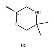 (2R)-Morpholine, 2,5,5-trimethyl-, hydrochloride Struktur