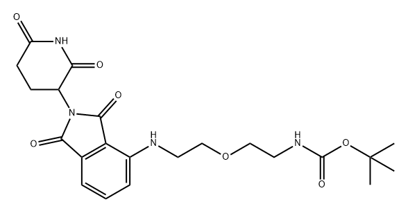 Thalidomide-NH-PEG1-NH-Boc Struktur