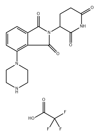 2-(2,6-dioxo-3-piperidinyl)-4-(1-piperazinyl)-1H-Isoindole-1,3(2H)-dione Struktur