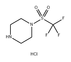 Piperazine, 1-[(trifluoromethyl)sulfonyl]-, hydrochloride (1:1) Struktur