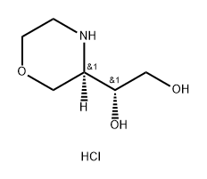 1-Morpholin-3-yl-ethane-1,2-diol,hydrochloride,(2R,3R)- Structure