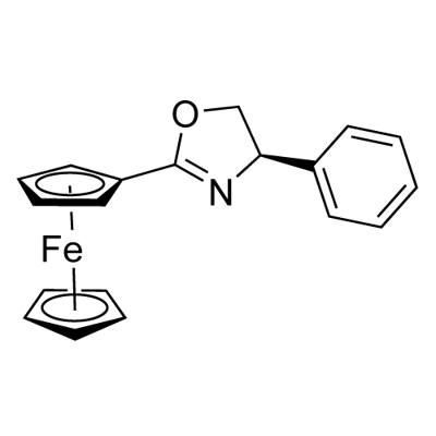 [(4R)-4,5-dihydro-4-phenyl-2-oxazolyl]-Ferrocene Struktur