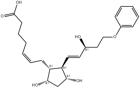 17-phenoxy trinor Prostaglandin F2α Struktur