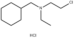 Cyclohexanemethanamine, N-(2-chloroethyl)-N-ethyl-, hydrochloride (1:1) Struktur