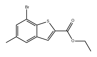 ethyl 7-bromo-5-methylbenzo[b]thiophene-2-carboxylate Struktur