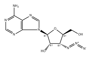 3'-Azido-3'-deoxy-beta-L-adenosine Struktur