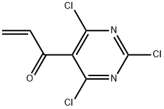 2-Propen-1-one,1-(2,4,6-trichloro-5-pyrimidinyl)- Struktur