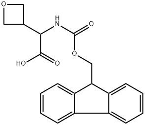 {[(9H-Fluoren-9-ylmethoxy)carbonyl]amino}(3-oxetanyl)acetic acid Struktur