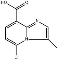 5-chloro-3-methylimidazo[1,2-a]pyridine-8-carboxylic acid Struktur