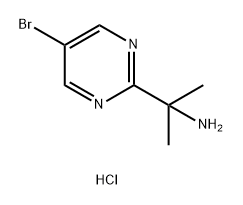 2-(5-bromopyrimidin-2-yl)propan-2-amine hydrochloride Struktur