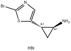 (1S,2S)-rel-2-(2-bromo-1,3-thiazol-5-yl)cyclopropan-1-amine dihydrobromide Struktur