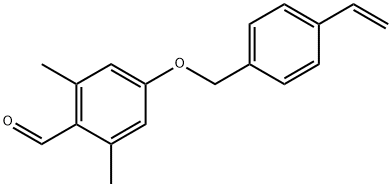 4-[(4-Ethenylphenyl)methoxy]-2,6-dimethylbenzaldehyde Struktur