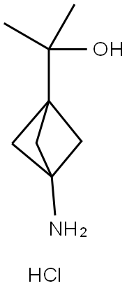 Bicyclo[1.1.1]pentane-1-methanol, 3-amino-α,α-dimethyl-, hydrochloride (1:1) Struktur