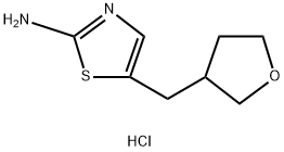 5-[(oxolan-3-yl)methyl]-1,3-thiazol-2-amine hydrochloride Struktur