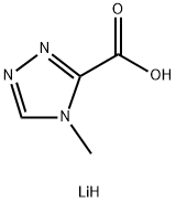 4H-1,2,4-Triazole-3-carboxylic acid, 4-methyl-, lithium salt (1:1) Struktur