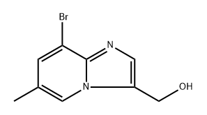 {8-bromo-6-methylimidazo[1,2-a]pyridin-3-yl}methanol Struktur